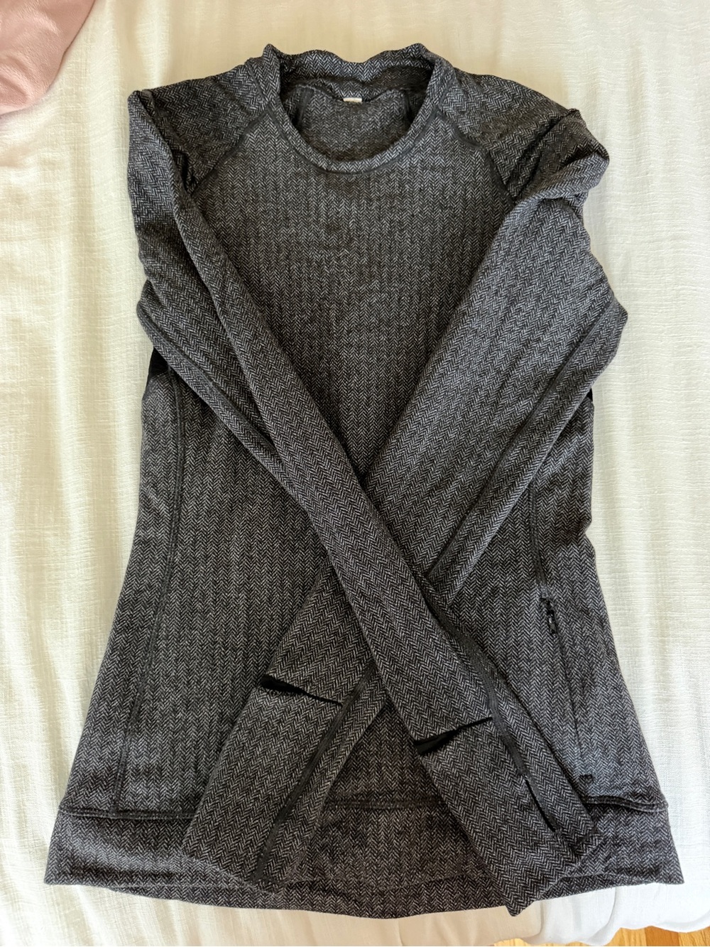 lululemon athletica Charcoal Gray Long-Sleeve Knit Top